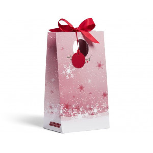 Yankee Candle vánoční dárková taška se stuhou Snow Globe Wonderland
