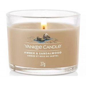 Yankee Candle votivní svíčka ve skle Amber & Sandalwood